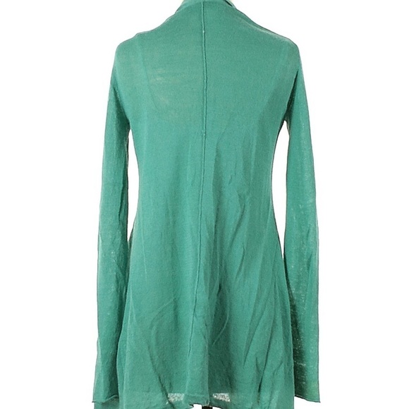 White + Warren Women's Green Sweater Open Cardigan Size Small - Picture 2 of 10
